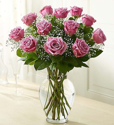 Rose Elegance Premium Long Stem Roses - Purple