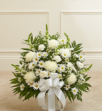 White Sympathy  Basket