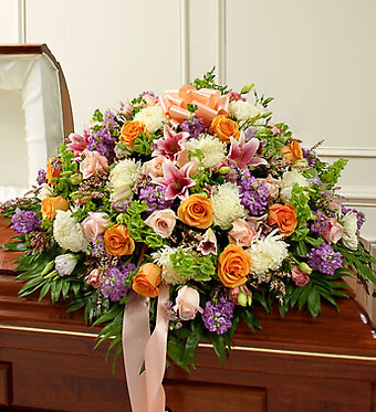 Multicolor Pastel Mixed Half Casket Cover