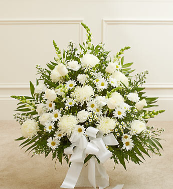 White Sympathy  Basket