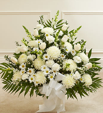 White Sympathy  Basket